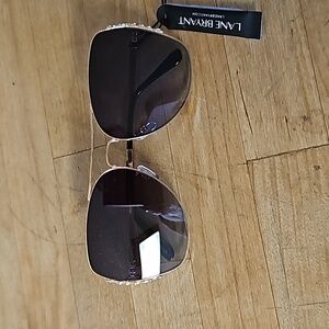 NWOT Gold rim glasses.   Tote 1